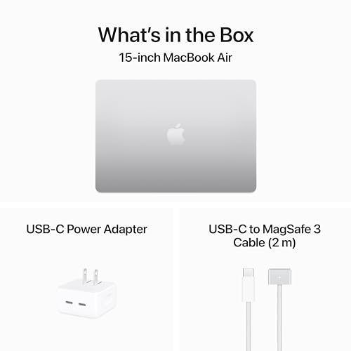 Apple 2024 MacBook Air 15-inch Laptop with M3 chip: 15.3-inch Liquid Retina Display, 8GB Unified Memory, 256GB SSD Storage, Backlit Keyboard, Touch ID; Midnight