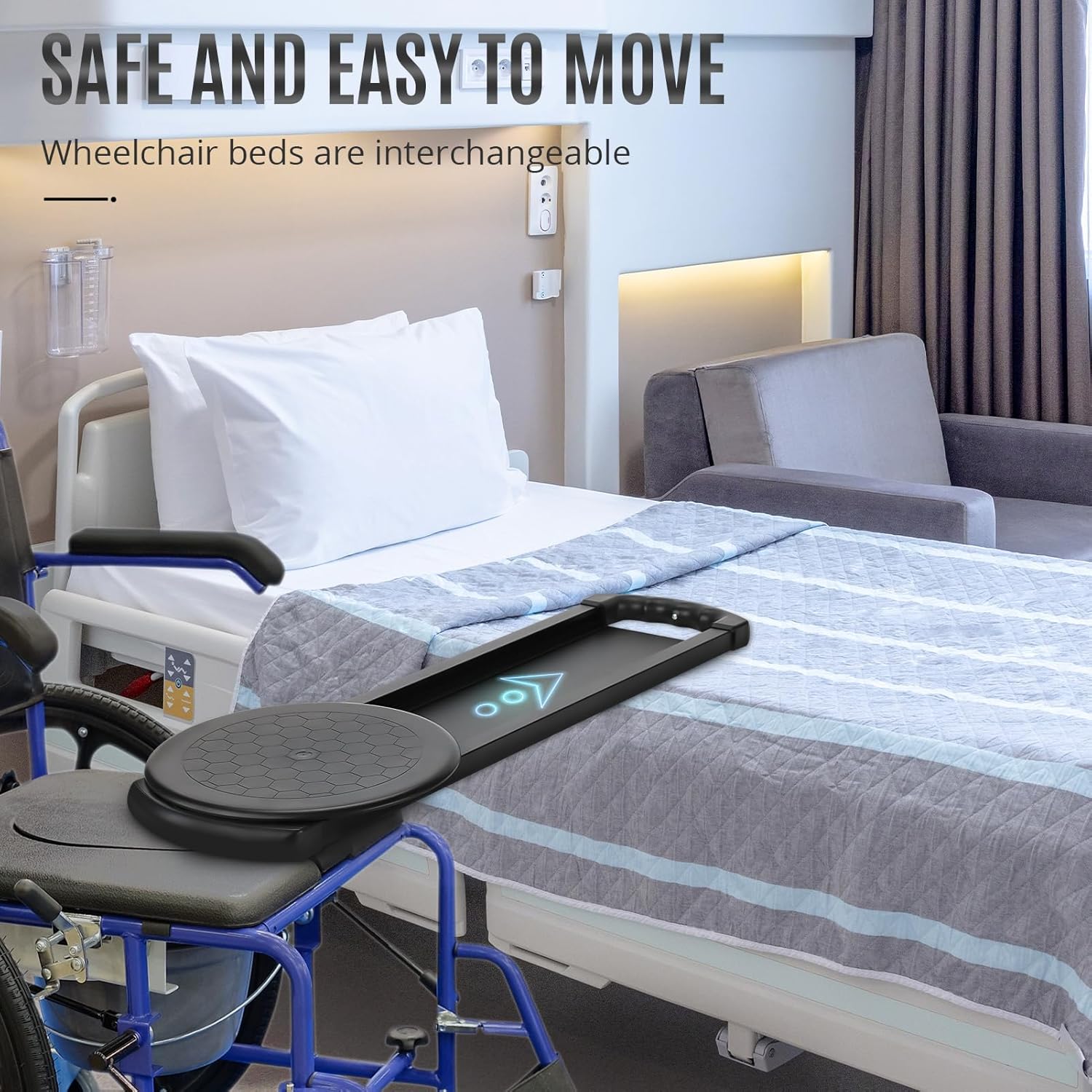 Transfer Board 35"*12"- Patient Slide Assist Device, Slide Board, Sliding Board to Wheelchair Transfer,Transfer Disc for Elderly, Easy Transfer from Wheelchair to Bed, Toilet, Tub, Car.