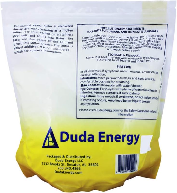 Duda Energy 5 lb Sulfur Powder Commercial Grade FERTILIZER