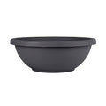 The HC Companies 24 Inch Large Garden Bowl Planter - Shallow Plant Pot with Drainage Plug for Indoor Outdoor Flowers, Herbs, Black