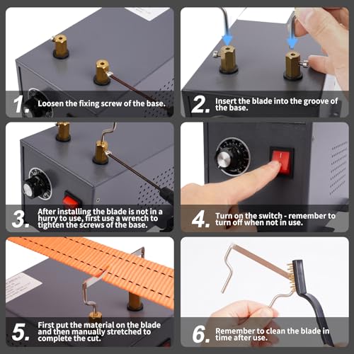 Electric Rope Cutter Hot Knife Thermal Cutting Tool for Fabric Nylon Webbing Belting Ribbon - Seatld Hot Wire Cutting Tool (60W Seat-type rope cutter with fan)