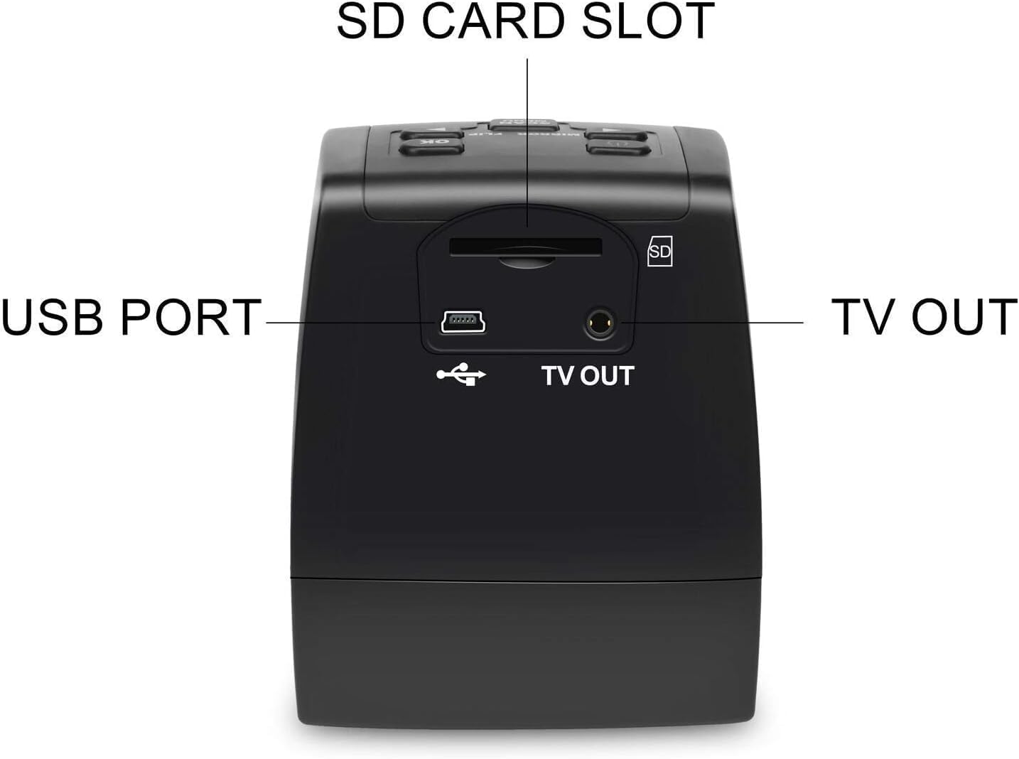 DIGITNOW 22MP All-in-1 Film & Slide Scanner, Converts 35mm 135 110 126 and Super 8 Films/Slides/Negatives to Digital JPG Photos, Built-in 128MB Memory, 2.4 LCD Screen