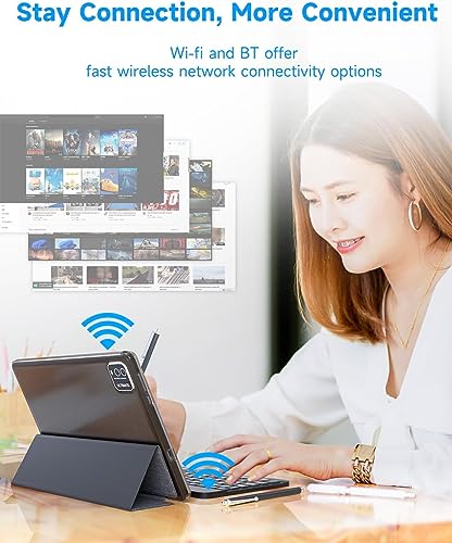 2024 Newest Tablet with Keyboard Tablets 2 in 1 8GB+64GB 10 inch Tablet and Case Mouse Stylus Game Android 13.0 Tablets PC 10.1 IPS Screen Tableta Computer 8MP Dual Camera WiFi BT Blue Tab