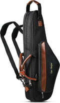 Alto Saxophone Case - Waterproof Oxford Cloth Double Zipper Design Double Shoulder Straps Portable Alto Saxophone Carrying Saxophone Case