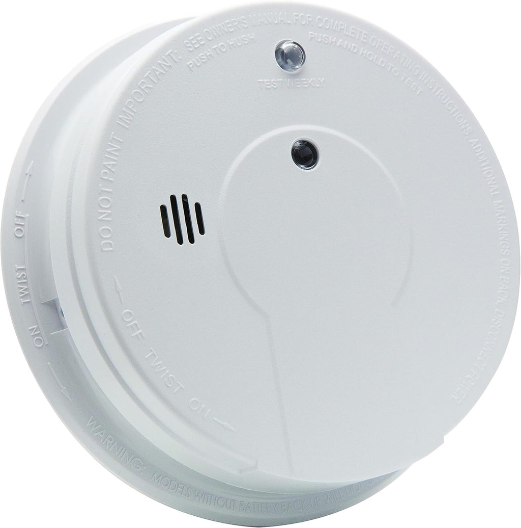 Kidde Hardwired Smoke Detector with 9-Volt Battery Backup, Photoelectric Smoke Alarm, Battery Included