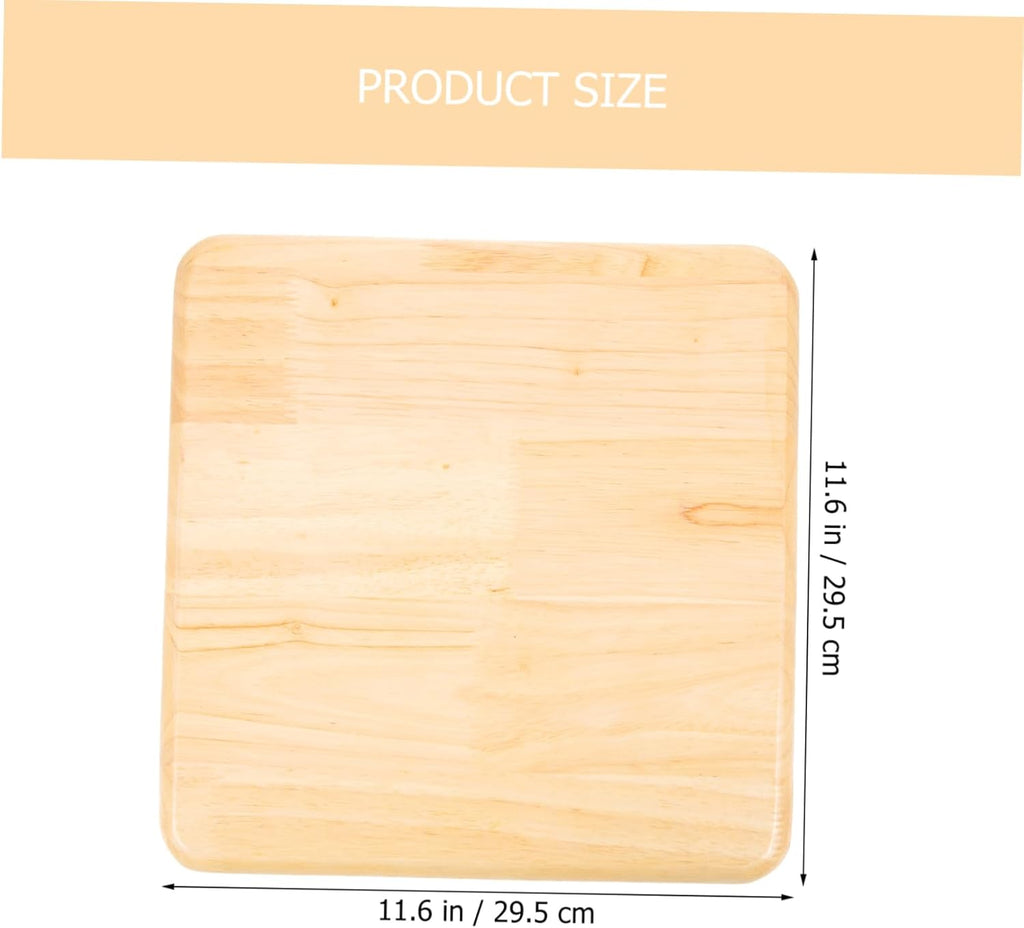 DOITOOL Square Stool Home Stool Seat Replacement Square Dining Table Stool Seat Replacement for Wooden Stool Square Wooden Chair Seat Replacement Wooden Stool Seat Solid Wood Frp