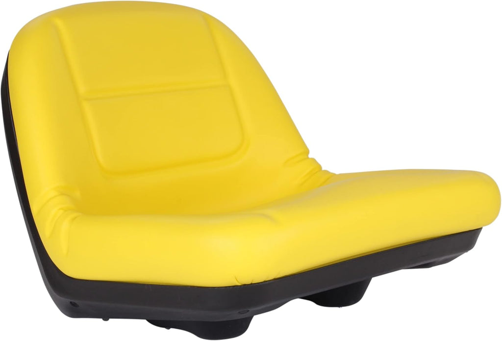 Zbox Mower Seat # GY20496 - Fits John Deere E130, G110, L100, L105, L107, L110 - Should Fit AUC11476, GY21210, GY20664 - Compatible With Some John Deere Tractor & Riding Mower Seat(Black & Yellow)