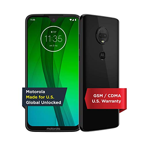 Moto G7 | Unlocked | Made for US by Motorola | 4/64GB | 12MP Camera | Black