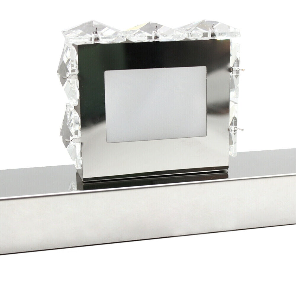 9W Modern Silver Crystal Makeup Mirror Wall-Lamp LED Make-up Vanity Light for Toilet Bathroom Bedrooms