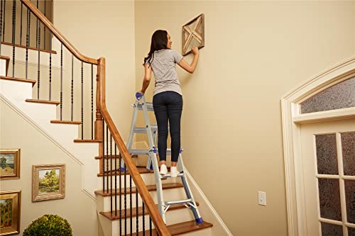 COSCO 18 ft Reach Height Aluminum Multi-Position Ladder, 300 lb. Load Capacity Type IA Duty Rating