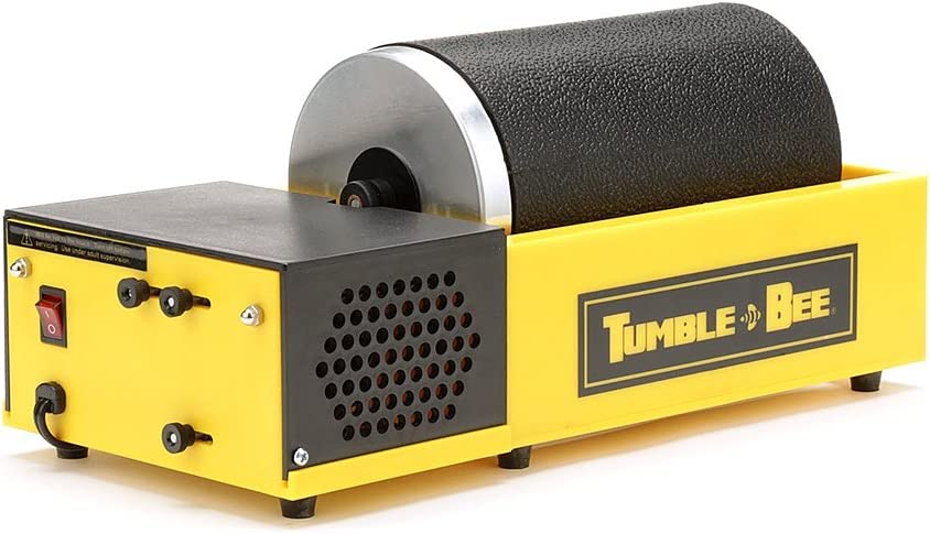 Rock Tumbler - Rotary Rock Tumbler for Polishing Stones, Rocks, Glass and Metals - Polishing Tool for Adults & Kids, Model TB-22, 2X2LB Barrel