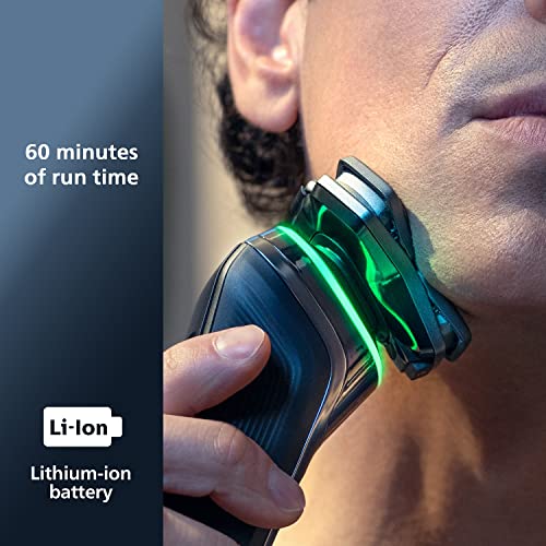 Philips Norelco Shaver Series 9000, Wet and Dry Electric Shaver, with Lift & Cut Shaving System and SenseIQ Technology, Pop-up Trimmer, Cleaning Pod, Charging Stand and Travel Case, Model S9987/85