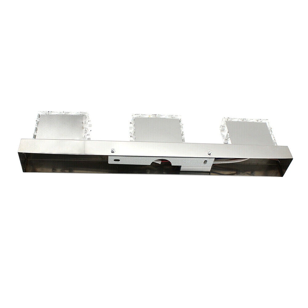 9W Modern Silver Crystal Makeup Mirror Wall-Lamp LED Make-up Vanity Light for Toilet Bathroom Bedrooms