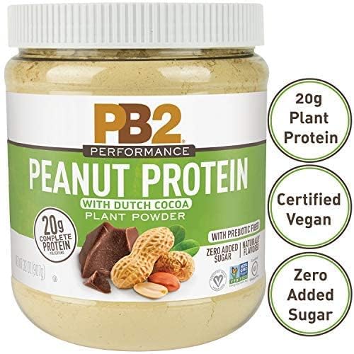 PB2 Performance Peanut Protein Powder with Madagascar Vanilla – [2 lb/32 oz Jar] – 20g of Vegan Plant Based Protein Powder, Non GMO, Gluten Free, Non Dairy