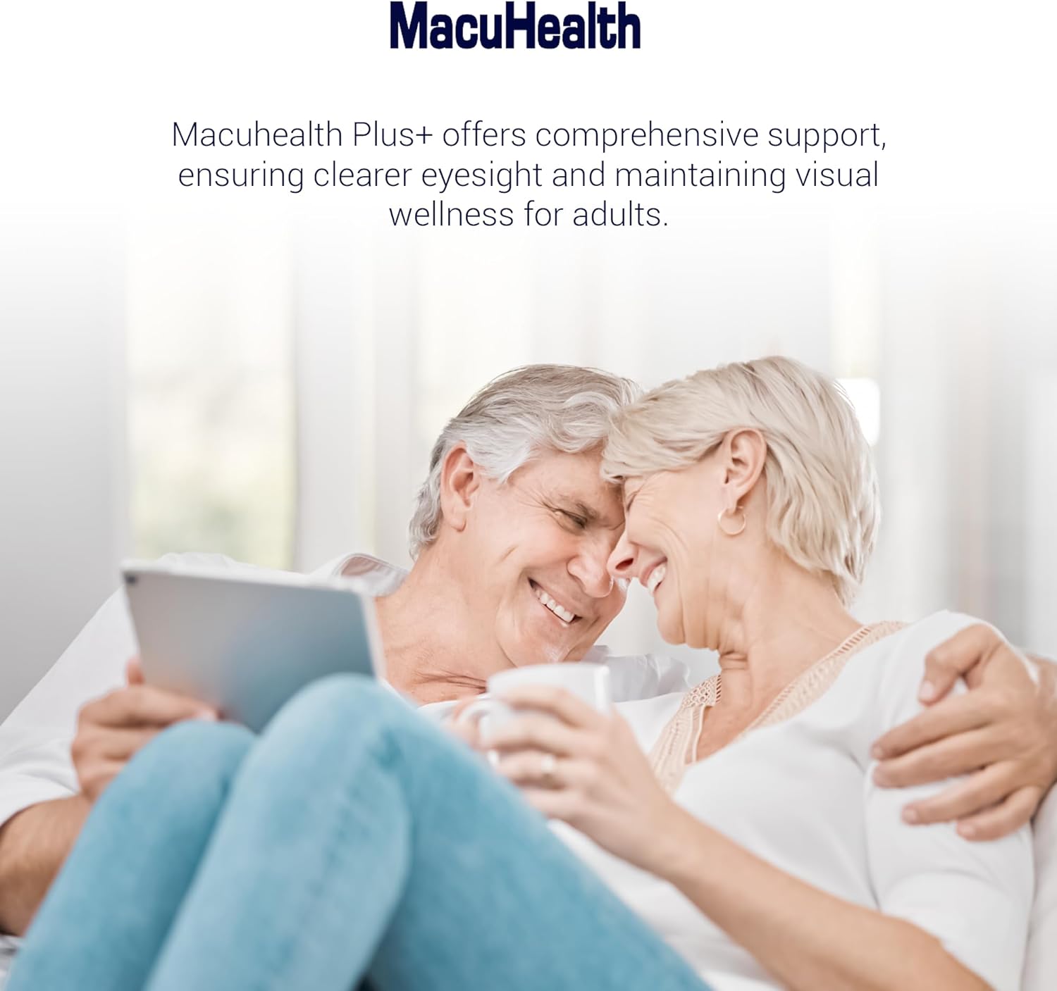 Macuhealth Plus+ Eye Vitamins Supplement for Adults - 90 Day Supply with Lutein, Zeaxanthin, and Meso-Zeaxanthin - Unflavored, Vitamin for Eyes