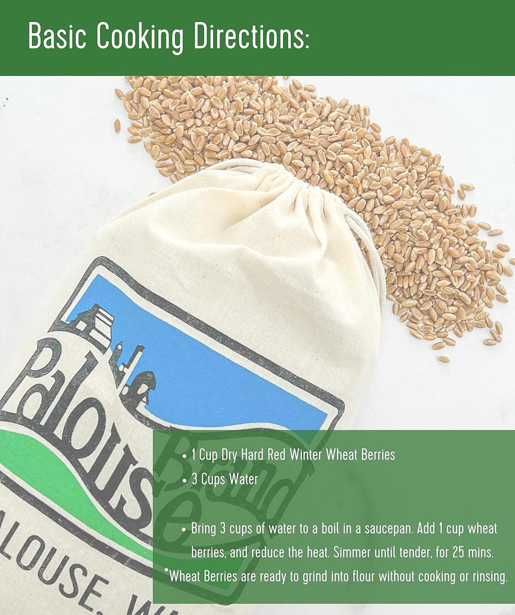 Hard Red Winter Wheat Berries | 25 LBS | Emergency Food Storage Bucket | Non-GMO | Grown on Our Family Farm | Bulk