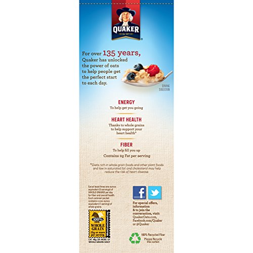 Quaker Instant Oatmeal Lower Sugar, Flavor Variety Pack, 10 Count Boxes, 11.5 Ounce, (Pack of 4)