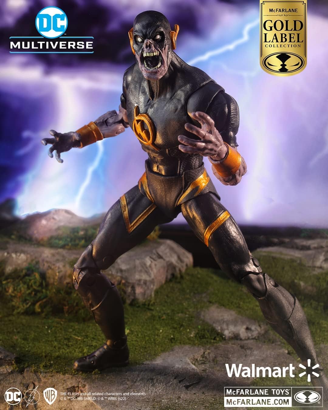 McFarlane DC Multiverse Action Figure - Speed Metal - Dark Flash (Gold Label) Multicolor TM15287