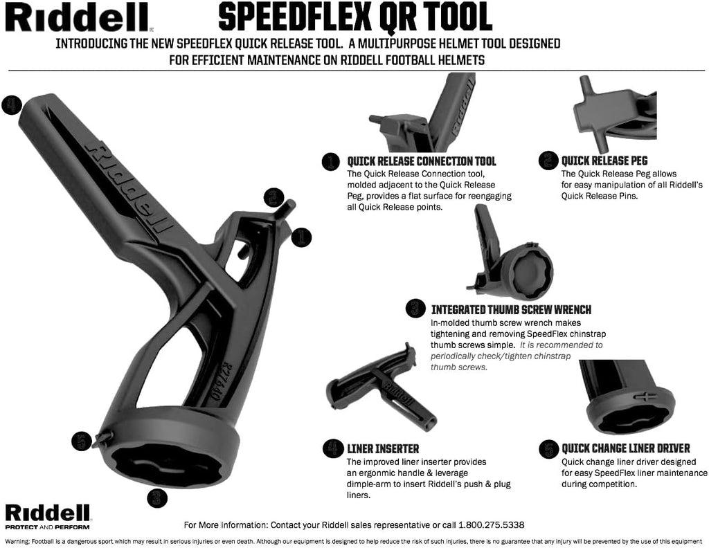 Green Gridiron Riddell Quick Release Tool for Axiom, SpeedFlex, or Speed Helmets