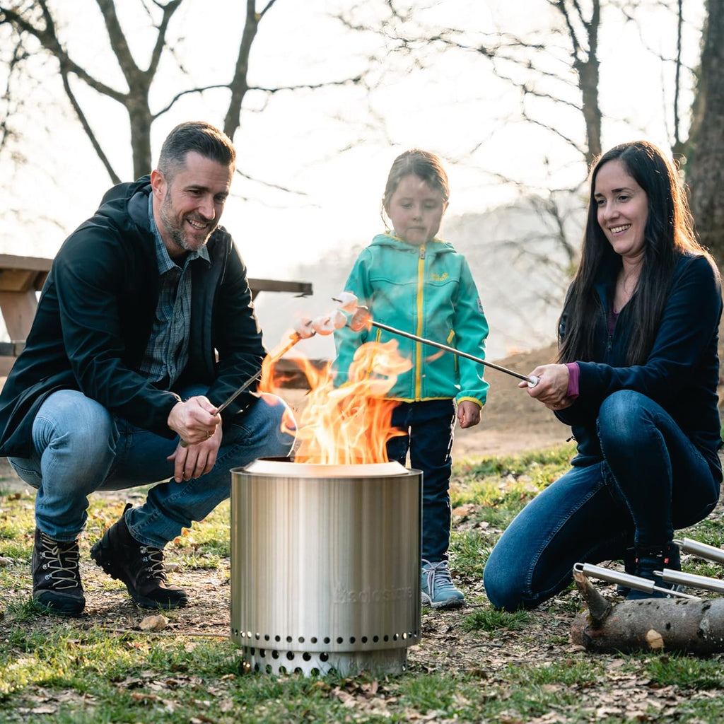 Solo Stove Ranger with Stand Portable Outdoor Fire Pit Stainless Steel Firepot for Wood Burning and Low Smoke Great Fire Pits for Outside | 15x12.5 Inch Outside Fire Pit