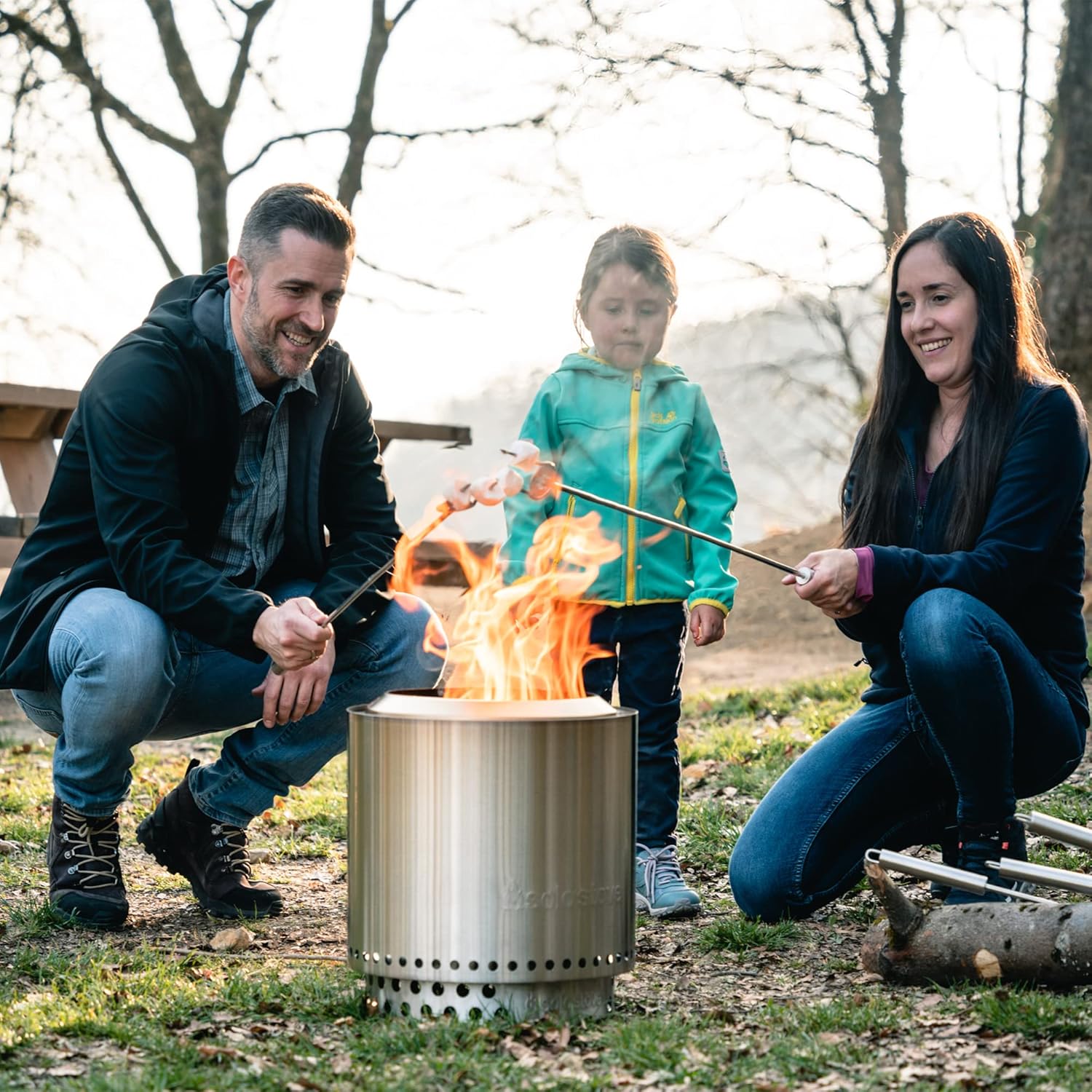 Solo Stove Ranger with Stand Portable Outdoor Fire Pit Stainless Steel Firepot for Wood Burning and Low Smoke Great Fire Pits for Outside | 15x12.5 Inch Outside Fire Pit