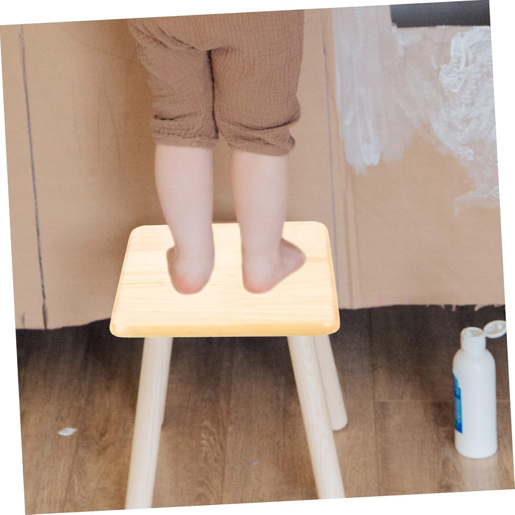 DOITOOL Square Stool Home Stool Seat Replacement Square Dining Table Stool Seat Replacement for Wooden Stool Square Wooden Chair Seat Replacement Wooden Stool Seat Solid Wood Frp