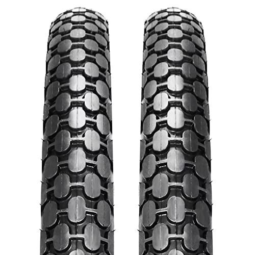 2 Pack 26" x 2.125" Inch Beach Cruiser Bike Tires with or Without Tire Levers Folding Bicycle Comfortable Replacement Tires Black Wall/White Side Wall with or Without Inner Tubes