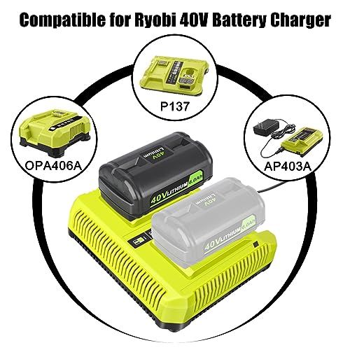 2 Packs 18V Battery Replacement for RYOBI 18V Battery PBP005 P197 P189 P108 P191 P190 P102 P103 P104 P105 P107 P122 Compatible for Ryobi 18V Tools, 6.0Ah
