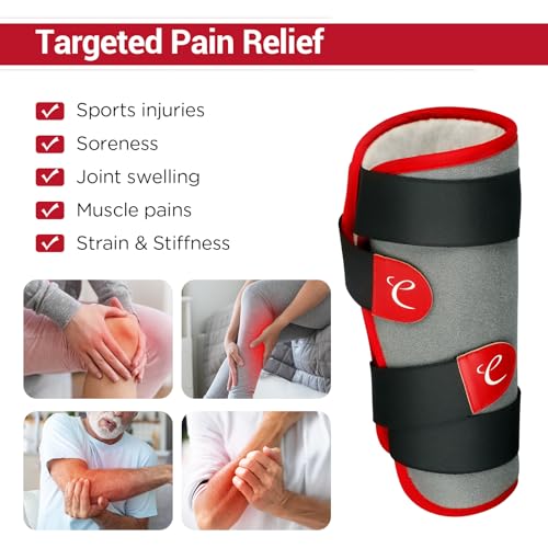 Comfytemp Leg Heating Pad for Pain Relief, FSA HSA Eligible Wearable Heating Pad for Legs and Calf, Birthday Gifts for Women/Men, Electric Heat Wrap for Shin Splint/Knee/Arm/Elbow/Wrist/Thigh (S/M)