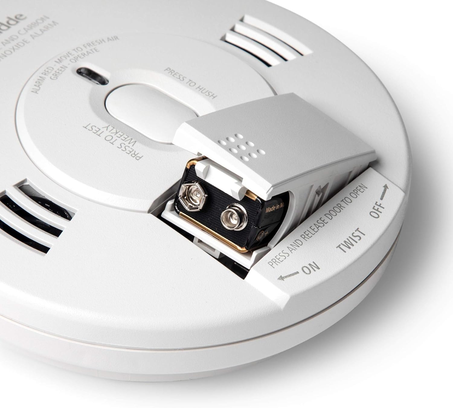 Kidde 21007624 AC Photoelectric Smoke and Carbon Monoxide Detector Alarm | Hardwired with Battery Backup | Model # KN-COPE-IC