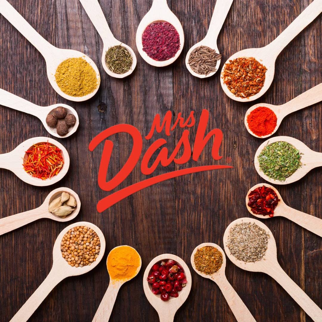 Mrs. Dash Salt Free Seasoning Blends Variety Bundle Pack - 12 Flavor Variety With June Street Market Blank Recipe Card