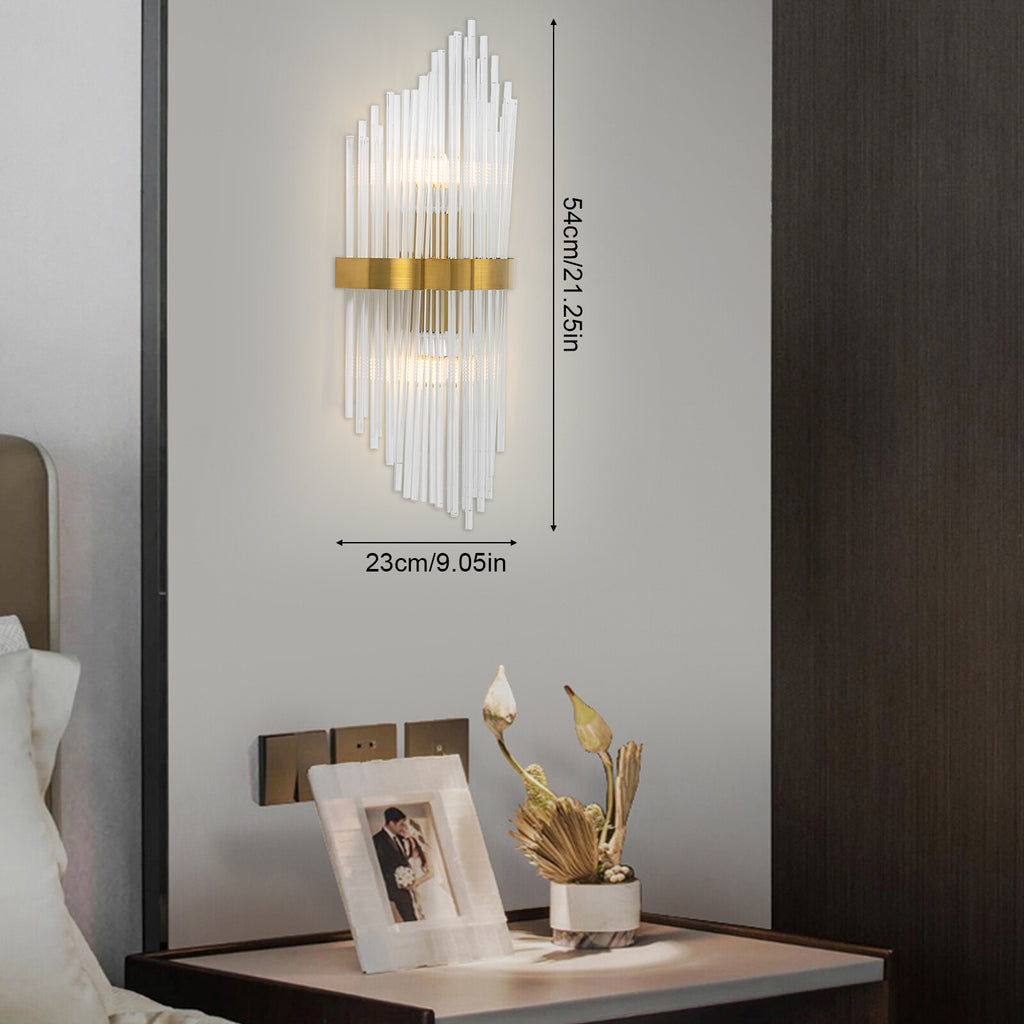 Modern Wall Mount Lamp Fixtures Hotel Restaurant Household Simple Crystal Light  110V 40W 21.25*9.05 in for The Kitchen, Hallway, Living Room