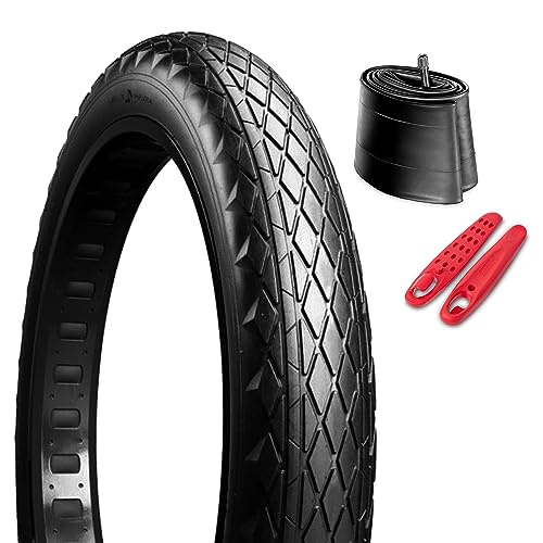HEB POWERSCAPE 26x4in Fat Tire + Tubes for Ebike MTB, Heavy Duty High-Performance Puncture Resistant E-Bike Mountain Bike Tire, All-Terrain for Street & Trail Riding 26" x 4", Powerscape Fat Tire