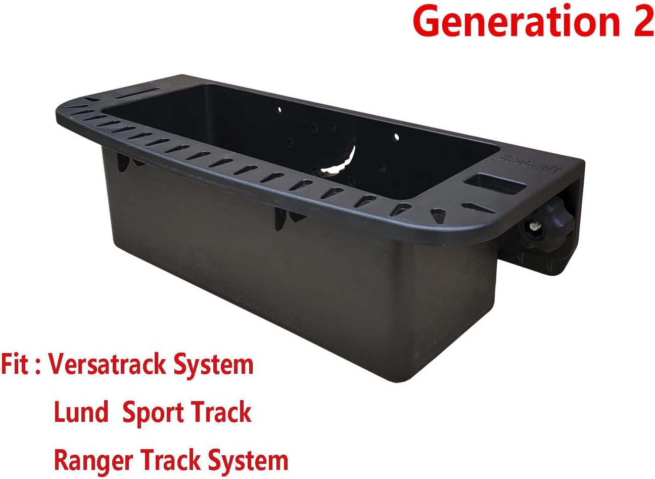 Brocraft Tool Holder for 90 Degree Boat Track System/Marine Caddy for Versatrack Track, Lund Sport Track,LOWE Track Sytem/Verstrack Boat Storage Box/Lund Boat 90 Degree Track Cockpit Organizer
