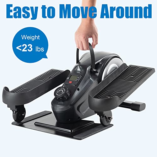 Davcreator Under Desk Bike Pedal Exerciser, Foot Peddler Exerciser with Magnetic Adjustable Resistance, Sitting Mini Exercise Bike for Home Workout, Office