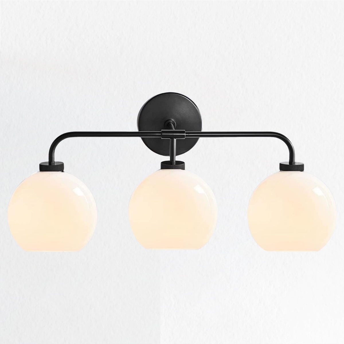 Bathroom Sconce, Triple Mouth-blown Glass Globe Sconce, Vanity Mirror Lamp , Bath Lighting Fixtures