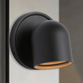 Industrial Small Dome Black LED Wall-Mounted Sconce, Unique Elegant Wall Light, Hand-polished Wall Lamp, Indoor Sconce for Bedroom, Living Room, Entryway, Hallway
