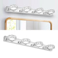 Modern LED Crystal Mirror Light Front Wall Lamp Bathroom Vanity Light Fixture for Bathroom, Mirror-front