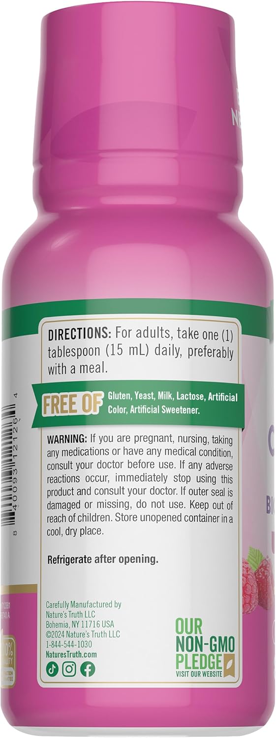 Nature's Truth Liquid Collagen | Berry Flavor | 8 oz | Non-GMO and Gluten Free Supplement