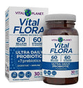 Vital Planet - Vital Flora Ultra Daily Probiotic 60 Billion CFU, Diverse Strains, Organic Prebiotics, Immune Support, Bloating Relief, Digestive Health Probiotics for Women and Men 30 Capsules