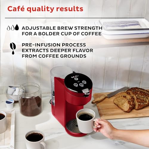 Instant Solo Single Serve Coffee Maker, From the Makers of Instant Pot, K-Cup Pod Compatible Coffee Brewer, Includes Bold Setting and 40oz. Water Reservoir, Brew 8 to 12oz., Black