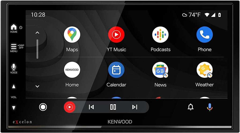 KENWOOD DMX709S eXcelon 6.95-Inch Capacitive Touch Screen, Car Stereo, CarPlay and Android Auto, Bluetooth, AM/FM HD Radio, MP3 Player, USB Port, Double DIN, 13-Band EQ Plus SXV300V1 SiriusXM Tuner