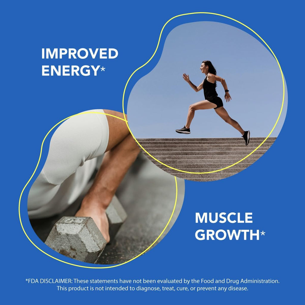 AMANDEAN Creatine HCl Pills. American Made CON-CRET. 120 Veggie Capsules. 7X Concentrated vs Monohydrate Powder. Supports Muscle Growth, Energy, Cognitive Function, Recovery. Gluten Free, Non-GMO.