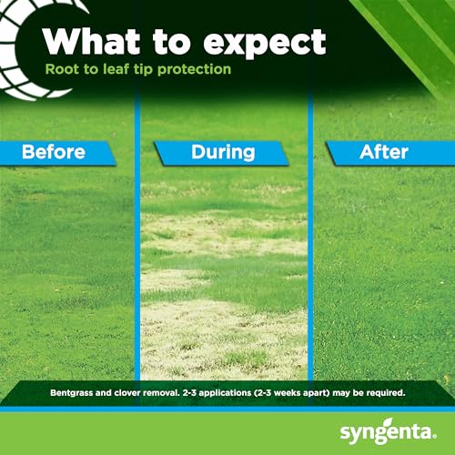 Syngenta Tenacity Herbicide - Pre-Emergent and Post-Emergent Weed Control, 8-oz. Liquid Weed Killer for Lawns and Turf Grasses, Active Ingredient Mesotrione Herbicide