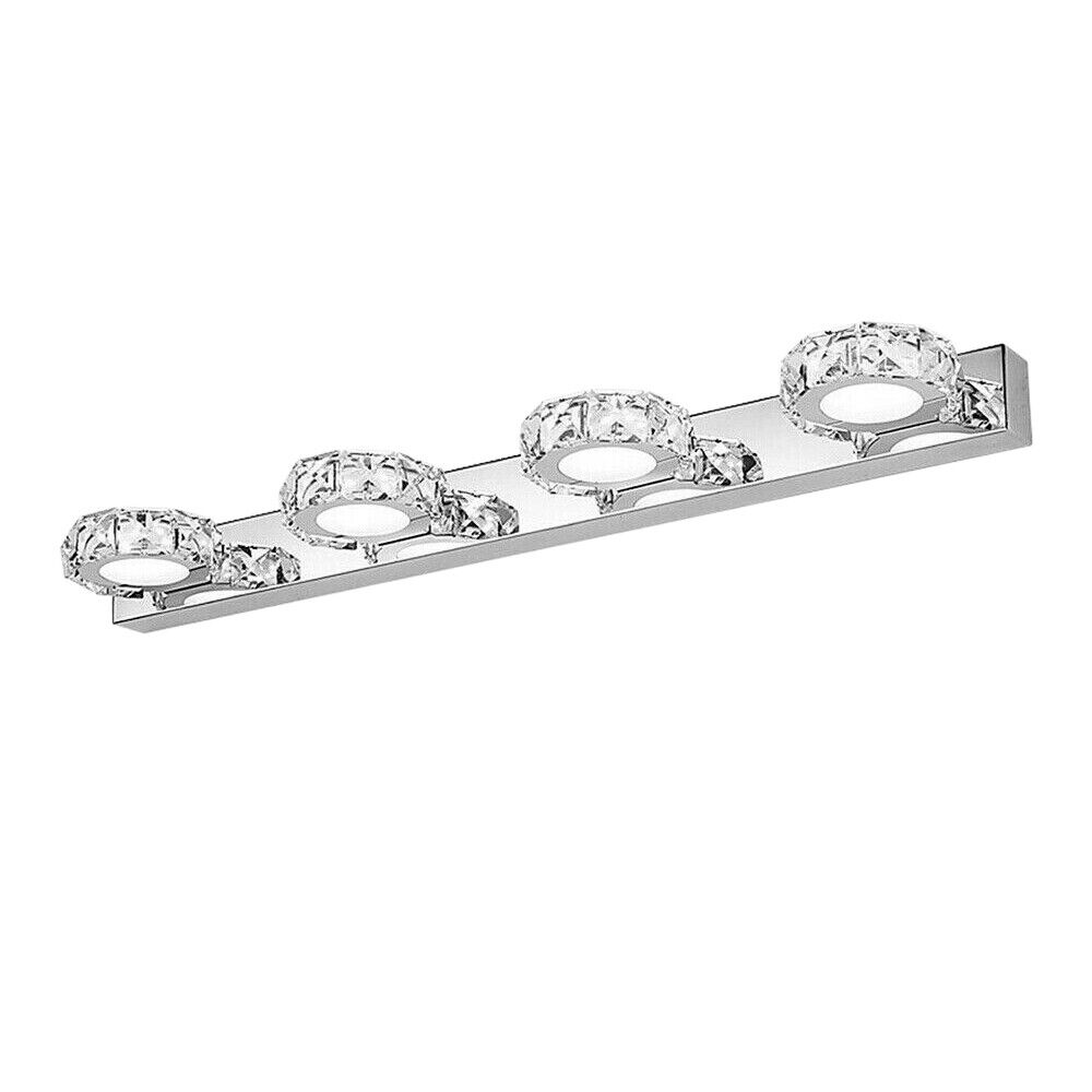 Modern LED Crystal Mirror Light Front Wall Lamp Bathroom Vanity Light Fixture for Bathroom, Mirror-front