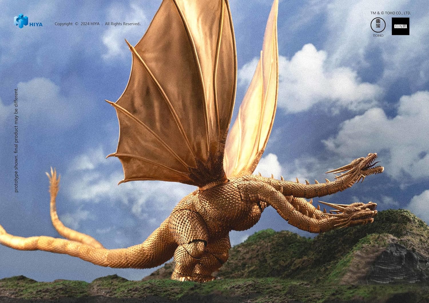 Hiya Toys Godzilla vs. King Ghidorah - King Ghidorah Exquisite Basic Series Previews Exclusive Action Figure