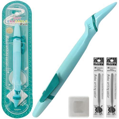 Lefty’s Left Handed Erasable Pen No Smear - Smudge Free Soft Grip - Effortless Writing Comfort - Quick-Dry Pens for Back to School - Gifts for Left-Handed People, Lefty Adults, Kids
