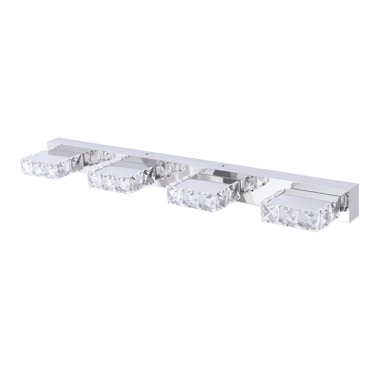 4-head LED Over Mirror Light Modern Waterproof Bathroom Over Mirror Light Wall-Mounted Long Over Mirror Light Vanity Crystal Front Mirror Toilet Wall Lamp Make-up Light