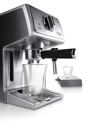 De'Longhi Bar Pump Espresso and Cappuccino Machine, 15", Stainless Steel