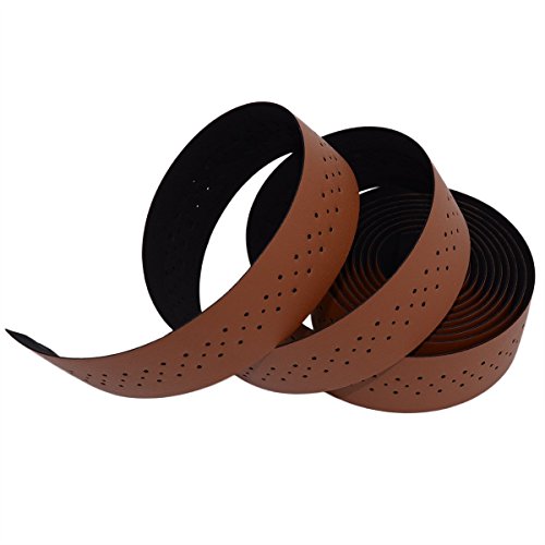 Carbon Fiber PU Leather Road Bike Handlebar Tape Bar Tapes - 2PCS Per Set